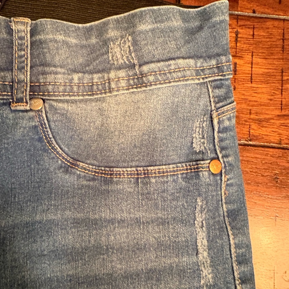 Indigo Poppy Distressed - Size 16 - Fun, Stretchy, Comfortable - Picture 5 of 13